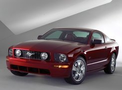 Wiśniowy,  Ford Mustang