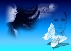 Kobieta, Motyl, Planeta