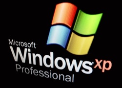 Logo, Windows, XP, Czarne, Tło