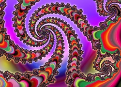 Kolorowe, Spirale, Abstrakcja, Fraktale