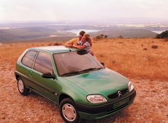 Zielony, Citroen Saxo