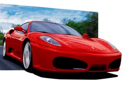 Czerwone, Sportowe, Ferrari, 4D