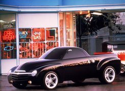 Czarny, Chevrolet, Pickup