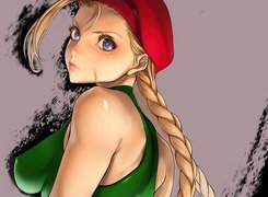 Kobieta, Cammy, Street Fighter, Warkocz, Beret, Kostium