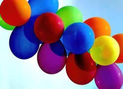 Kolorowe, Balony, Urodziny