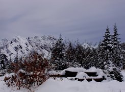 Krajobraz, Góry, Zimą