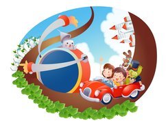 Dzieci, Samochód, Podróż