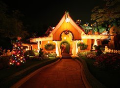 Świąteczny, Domek, Disneya