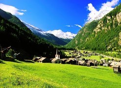 Miasteczko, Szwajcaria, Góry