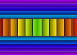 Abstrakcyjne kolorowe paski poziome i pionowe