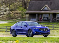 Acura TLX na drodze przed domem