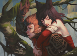 Ahri i Wukong- postacie z gry Leagune of Legends