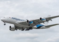 Samolot pasażerski, Airbus A380, Linie lotnicze, Malaysia Airlines