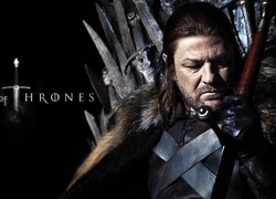 Aktor Sean Bean grający rolę Eddarda Starka w filmie Gra o Tron