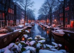Amsterdam zimową porą