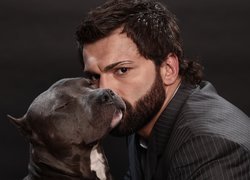 Sportowiec, Andrei Arlovski, Sztuki walki, MMA, Pies, Amerykański pitbulterier, Pit Bull Terrier