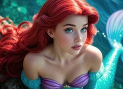 Film animowany, Mała syrenka, Ariel, Grafika