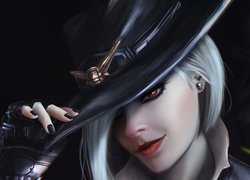 Ashe w kapeluszu