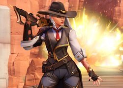 Ashe z karabinem z gry Overwatch