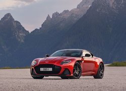 Czerwony, Aston Martin DBS, Superleggera, Przód, Góry