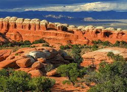 Park Narodowy Arches, Skały, Tapestry Arch, Utah, Stany Zjednoczone