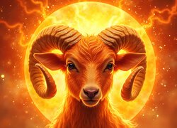 Znak, Zodiaku, Baran, Grafika