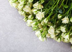 Białe różyczki