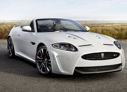 Biały, Jaguar XKR, S, Kabriolet