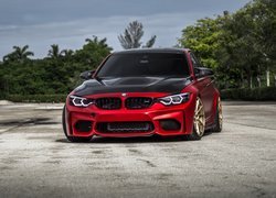 Czerwone, BMW M3 F80, 2017
