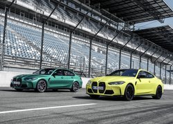 BMW M3 G80 i BMW M4 G82 na stadionie