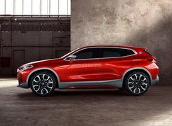 BMW X2 czerwone