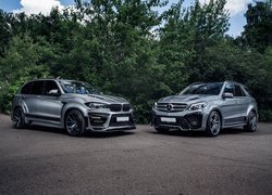 Dwa, Samochody, BMW X5 G05, Mercedes-Benz GLE SUV W166