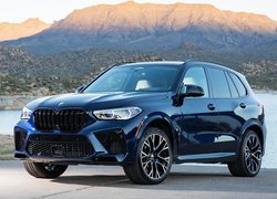 BMW X5 M Competition na brzegu jeziora