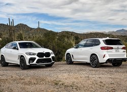 Dwa, Białe, BMW, BMW X6 M, BMW X5 M, Competition