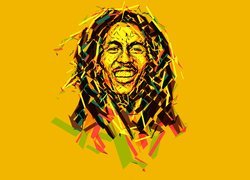 Bob Marley, Reggae, Grafika, Piosenkarz