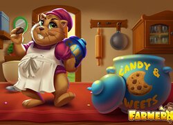 Bóbr w kuchni w grze Farmerama