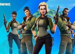 Bohaterowie z gry Fortnite Recruit Redux na plakacie