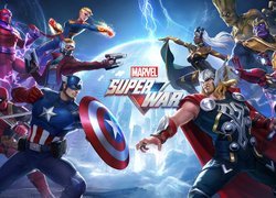 Bohaterowie z gry Marvel Super War