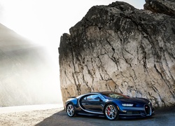 Bugatti Chiron, 2017, Skały, Blask