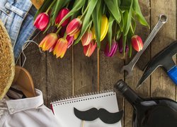 Bukiet tulipanów na Dzień Ojca
