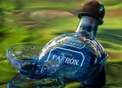 Tequila Patron, Butelka, Woda, Kieliszek