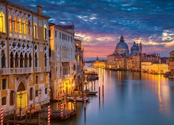 Canal Grande w Wenecji z widokiem na bazylikę św. Marka