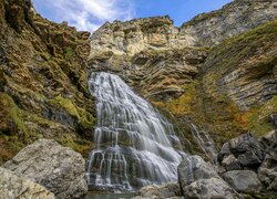 Cascada Cola de Caballo w Ordesa Valley Pyrenees w Hiszpanii