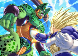 Cell kontra Super Vegeta z Dragon Ball Z