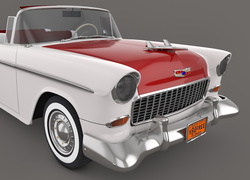 Zabytkowy, Chevrolet Bel Air Convertible, 1955