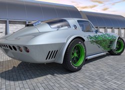 Zabytkowy, Chevrolet Corvette Grand Sport, 1964, Tył, 3D