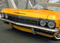 Żółty, Chevrolet Impala, 1965, Zabytkowy