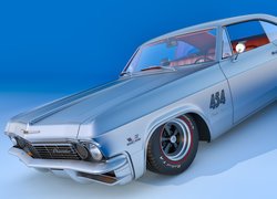 Niebieski, Chevrolet Impala, 1965, Zabytkowy