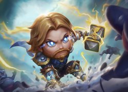 Chibi Thor z gry Smite Battleground of the God