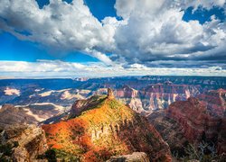 Park Narodowy Wielkiego Kanionu, Grand Canyon, Kanion, Skały, Arizona, Stany Zjednoczone